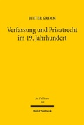 Cover: Verfassung und Privatrecht im 19. Jahrhundert - Mohr Siebeck