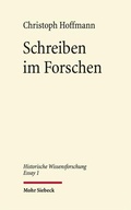 Cover: Schreiben im Forschen - Mohr Siebeck