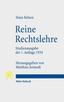 Cover: Reine Rechtslehre - Mohr Siebeck