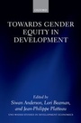 Cover: Towards Gender Equity in Development - OUP eBook