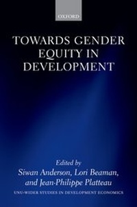 Enlarge image Cover: Towards Gender Equity in Development - OUP eBook