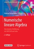 Cover: Numerische lineare Algebra - Springer Spektrum