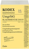 Cover: KODEX Umgr&uuml;ndungssteuergesetz-Richtlinienkommentar 2018/19 - Linde