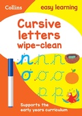 Cover: Cursive Letters Age 3-5 Wipe Clean Activity Book - Collins