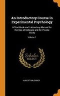 Bild: An Introductory Course in Experimental Psychology - Franklin Classics
