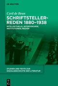 Cover: Schriftstellerreden 1880-1938 - De Gruyter