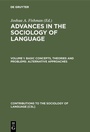Cover: Basic concepts, theories and problems: alternative approaches - De Gruyter Mouton