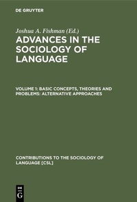 Enlarge image Cover: Basic concepts, theories and problems: alternative approaches - De Gruyter Mouton