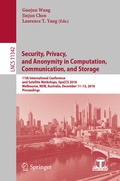Cover: Security, Privacy, and Anonymity in Computation, Communication, and Storage - Springer