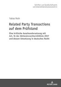 Abbildung von: Related Party Transactions auf dem Pruefstand - Peter Lang Verlag