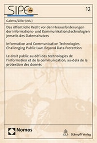 Abbildung von: Das öffentliche Recht vor den Herausforderungen der Informations- und Kommunikationstechnologien jenseits des Datenschutzes - Stämpfli Verlag