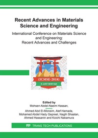 Enlarge image Cover: Recent Advances in Materials Science and Engineering - Trans Tech Publications Ltd