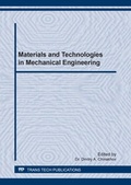 Cover: Materials and Technologies in Mechanical Engineering - Trans Tech Publications Ltd