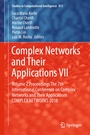 Cover: Complex Networks and Their Applications VII - Springer