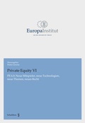 Cover: Private Equity VI - Schulthess Juristische Medien