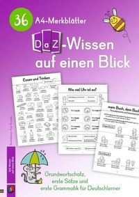 Abbildung von: 36 A4-Merkblätter DaZ-Wissen auf einen Blick - Verlag an der Ruhr