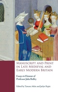 Cover: Manuscript and Print in Late Medieval and Early Modern Britain - D.S. Brewer