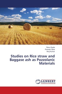 Enlarge image Cover: Studies on Rice straw and Baggase ash as Pozzolanic Materials - LAP Lambert Academic Publishing