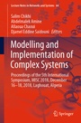 Cover: Modelling and Implementation of Complex Systems - Springer