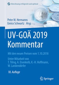 Abbildung von: UV-GOÄ 2019 Kommentar - Springer