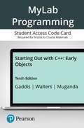 Cover: Mylab Programming with Pearson Etext -- Access Card -- For Starting Out with C++ - Pearson