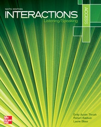 Enlarge image Cover: Interactions Access Listening & Speaking 6e Text - McGraw-Hill Inc.,US