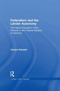 Enlarge image Cover: Federalism and the Lander Autonomy - Routledge