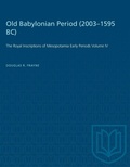 Cover: Old Babylonian Period (2003-1595 B.C.) - University of Toronto Press