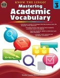 Cover: Know the Lingo! Mastering Academic Vocabulary (Gr. 3) - TEACHER CREATED RESOURCES