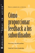 Cover: Giving Feedback to Subordinates (Spanish for Latin America) - Center for Creative Leadership