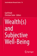 Cover: Wealth(s) and Subjective Well-Being - Springer