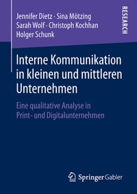 Abbildung von: Interne Kommunikation in kleinen und mittleren Unternehmen - Springer Gabler