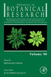 Enlarge image Cover: Metabolism, Structure and Function of Plant Tetrapyrroles: Introduction, Microbial and Eukaryotic Chlorophyll Synthesis and Catabolism: Volume 90 - Academic Press