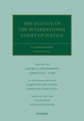Cover: The Statute of the International Court of Justice - Oxford University Press