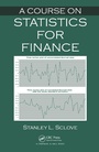 Cover: A Course on Statistics for Finance - Chapman & Hall/CRC