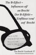 Cover: The Brecht Yearbook / Das Brecht-Jahrbuch 37 - Camden House Inc