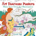 Cover: Art Nouveau Posters (Art Colouring Book) - Flame Tree Publishing