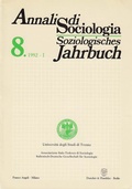Cover: Annali Di Sociologia / Soziologisches Jahrbuch - Duncker & Humblot