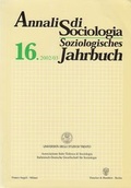 Cover: Annali Di Sociologia / Soziologisches Jahrbuch - Duncker & Humblot