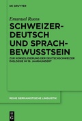 Cover: Schweizerdeutsch und Sprachbewusstsein - De Gruyter