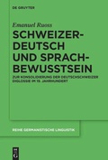 Cover: Schweizerdeutsch und Sprachbewusstsein - De Gruyter