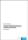 Cover: Kognitive Beeintr&auml;chtigung und Barrierefreiheit - Verlag Julius Klinkhardt