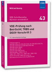 Abbildung von: VDE-Prüfung nach BetrSichV, TRBS und DGUV-Vorschrift 3 - VDE Verlag