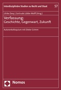 Abbildung von: Verfassung: Geschichte, Gegenwart, Zukunft - Nomos