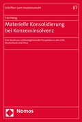 Cover: Materielle Konsolidierung bei Konzerninsolvenz - Nomos