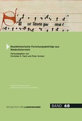 Cover: Musikhistorische Forschungsbeitr&auml;ge aus Nieder&ouml;sterreich - Nieder&ouml;sterreichisches Institut f&uuml;r Landeskunde