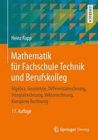 Abbildung von: Mathematik für Fachschule Technik und Berufskolleg - Springer Vieweg