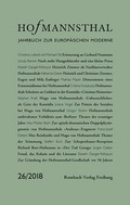 Cover: Hofmannsthal Jahrbuch zur Europ&auml;ischen Moderne - Rombach Druck- und Verlagshaus