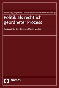 Abbildung von: Politik als rechtlich geordneter Prozess - Nomos