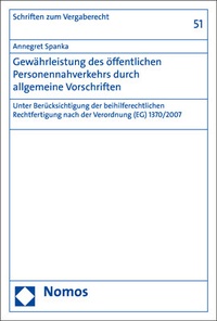 Abbildung von: Gewährleistung des öffentlichen Personennahverkehrs durch allgemeine Vorschriften - Nomos